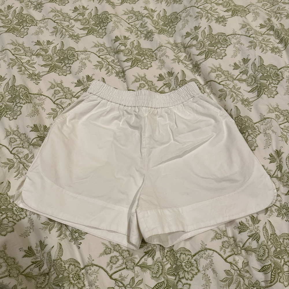 Women's White Casual Shorts